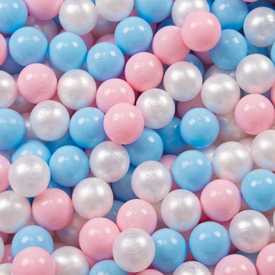 Ball Pits KiddyMoon | Kiddymoon Baby Ballpit With Balls 7Cm / 2.75In Certified, Sheep-Dblue: Babyblue/ Powderpink/ Pearl Sheep-Dblue:Babyblue/Powderpink/Pearl