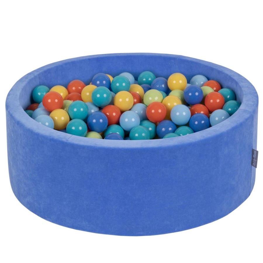 Ball Pits KiddyMoon | Kiddymoon Soft Ball Pit Round 7Cm / 2.75In For Kids, Foam Velvet Ball Pool Baby Playballs, Blueberry Blue: Light Green/ Orange/ Turquoise/ Blue/ Babyblue/ Yellow