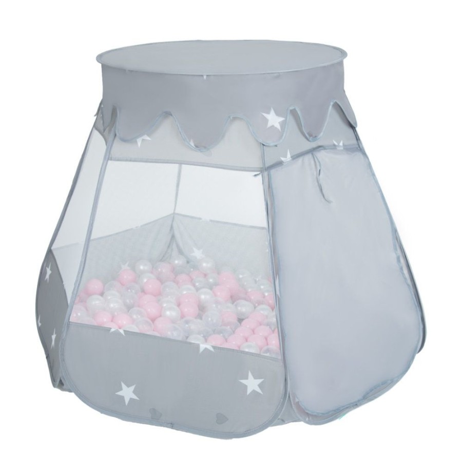 Partners KiddyMoon Partners | Play Tent Castle House Pop Up Ballpit Shell For Kids Without Balls, Grey