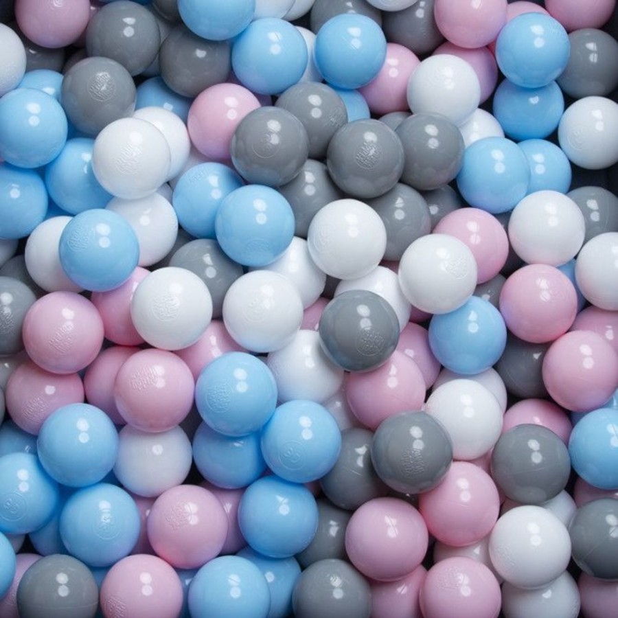 Ball Pits KiddyMoon | Kiddymoon Baby Ballpit With Balls 7Cm / 2.75In Certified, Sheep-Dblue: White/ Grey/ Babyblue/ Powderpink Sheep-Dblue:White/Grey/Babyblue/Powderpink