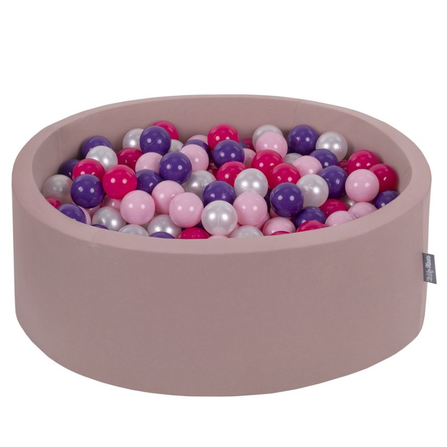 Ball Pits KiddyMoon | Kiddymoon Baby Foam Ball Pit With Balls 7Cm / 2.75In Certified Made In Eu, Heather: Light Pink/ Pearl/ Purple/ Dark Pink