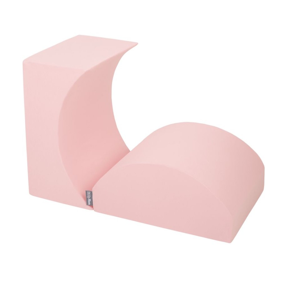 Playgrounds KiddyMoon | Kiddymoon Foam Playground For Kids Ramp / Halfshaft, Pink