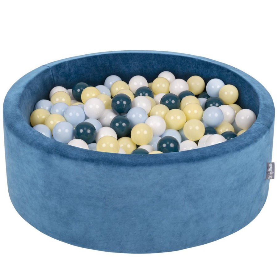 Ball Pits KiddyMoon | Kiddymoon Soft Ball Pit Round 7Cm / 2.75In For Kids, Foam Velvet Ball Pool Baby Playballs, Made In The Eu, Lagoon Turquoise: Dark Turquoise/ Pastel Blue/ Pastel Yellow/ White Lagoon Turquoise:Dark Turquoise/Pastel Blue/Pastel Yellow/White