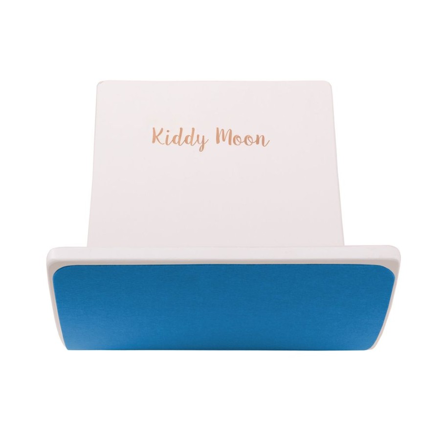 Activity Toys KiddyMoon | Kiddymoon Wooden Balance Board For Children Wooden Swing Board Montessori Toy For Kids Balancing Board For Babies 80X30Cm, White/ Blue Felt White/Blue Felt