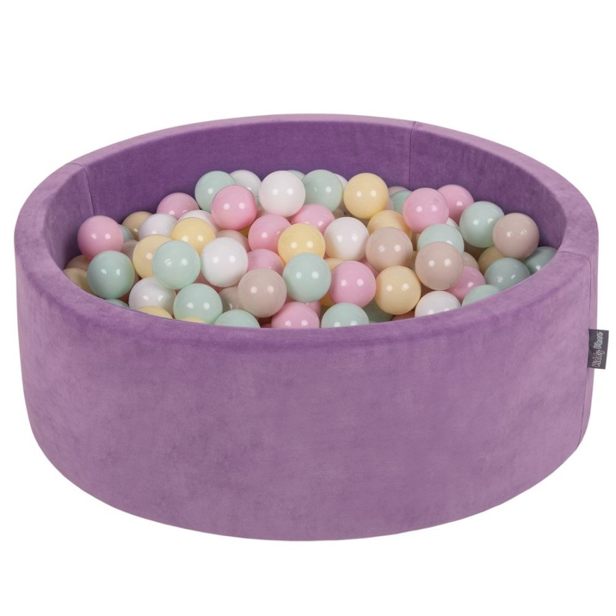 Ball Pits KiddyMoon | Kiddymoon Soft Ball Pit Round 7Cm / 2.75In For Kids, Foam Velvet Ball Pool Baby Playballs, Lavender Purple: Pastel Beige/ Pastel Yellow/ White/ Mint/ Light Pink