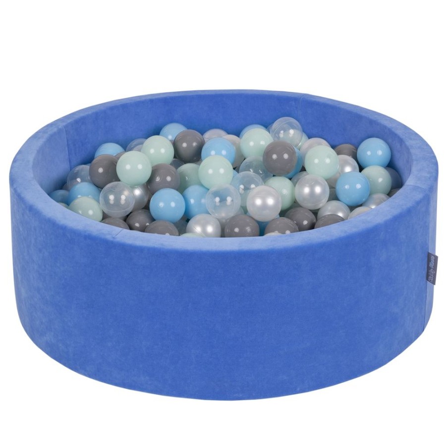 Ball Pits KiddyMoon | Kiddymoon Soft Ball Pit Round 7Cm / 2.75In For Kids, Foam Velvet Ball Pool Baby Playballs, Blueberry Blue: Pearl/ Grey/ Transparent/ Babyblue/ Mint